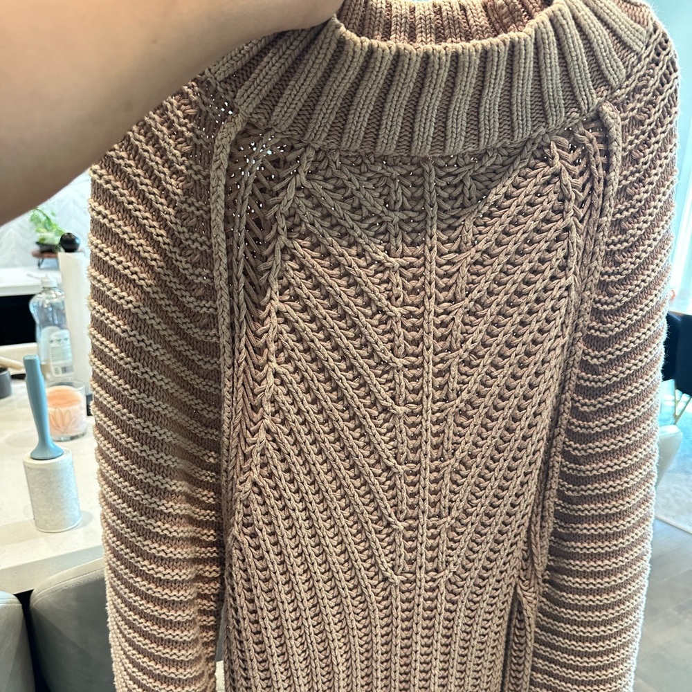 Free People Ribbed Mock Neck Sweater